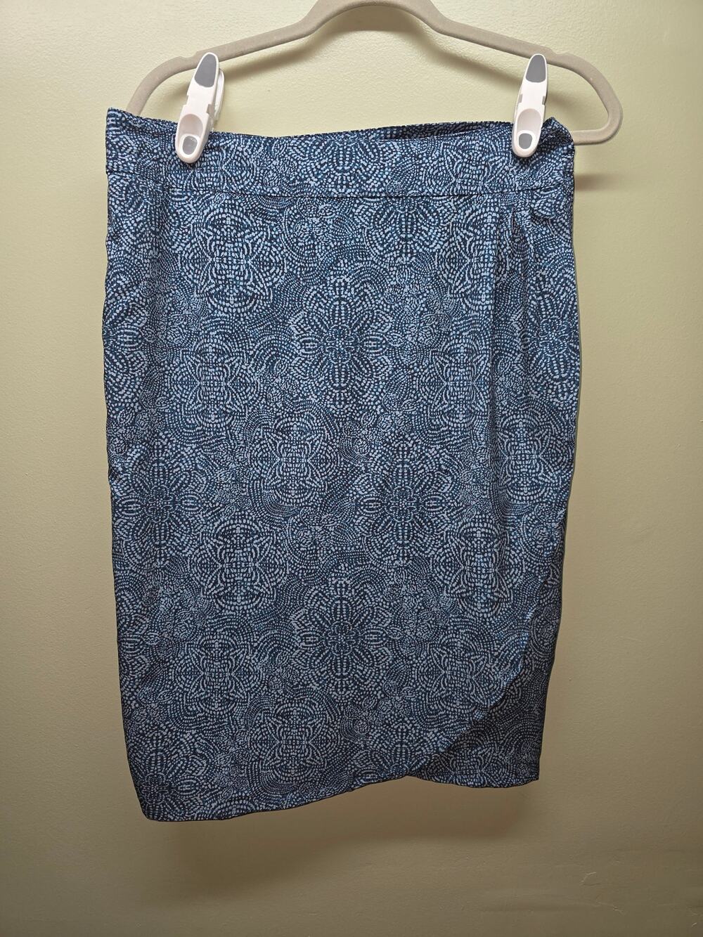 Rip Skirt Women's Blue Print Size M